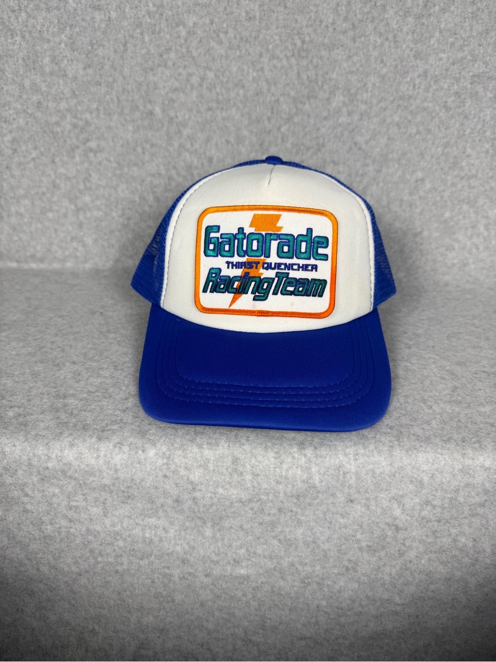 New Vtg Style Gatorade Racing Team Trucker Hat Y2K Gorpcore Snapback Cap Flaw